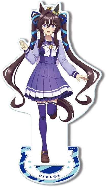 Vivlos Acrylic Stand (Design 08 - Uniform ver., Drawn Illustration) - Umamusume: Pretty Derby Season 3 - License Agent - 120×150mm - Pre-owned