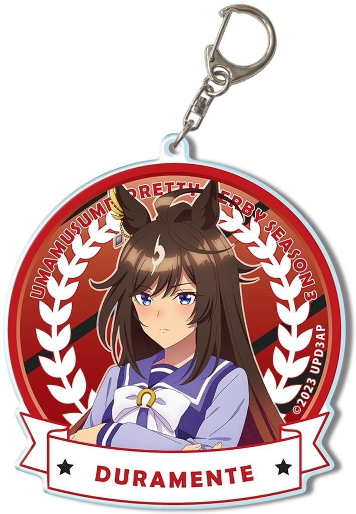 Duramente Big Acrylic Keychain (Uniform ver., Design 06) - Umamusume: Pretty Derby Season 3 Official License Agent Merch
