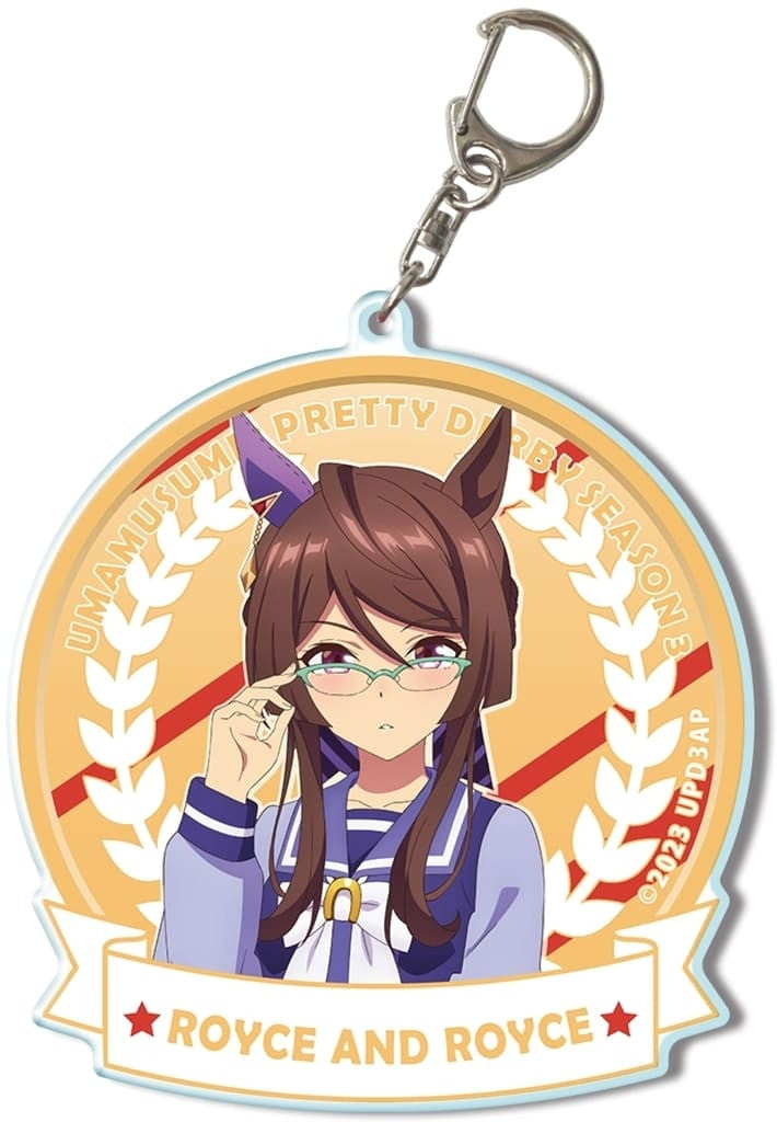 Royce and Royce Big Acrylic Keychain (Uniform ver., Illustrated) - Umamusume: Pretty Derby Season 3 - License Agent