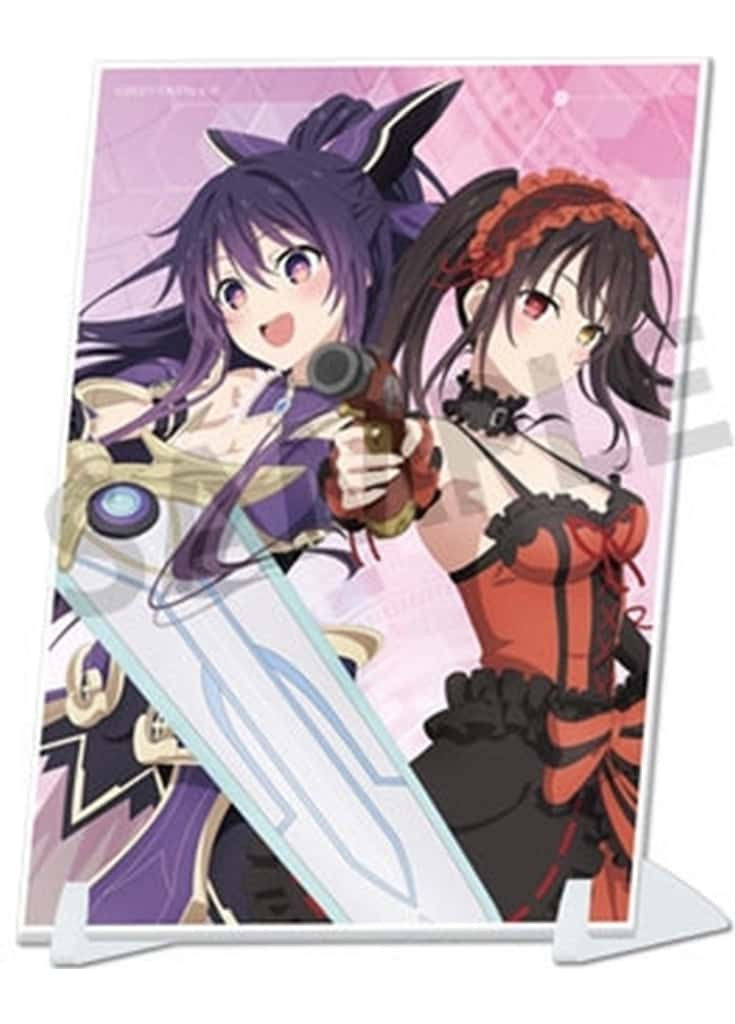 Yatogami Tohka & Kurumi Tokisaki A6 Visual Acrylic Plate - Date A Live V (A6, Ho