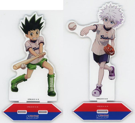 Gon Freecss & Killua Zoldyck BIG Acrylic Stand Set "HUNTER×HUNTER BASEBALL" - ARMA BIANCA - Approx. 16 cm (Pre-owned)