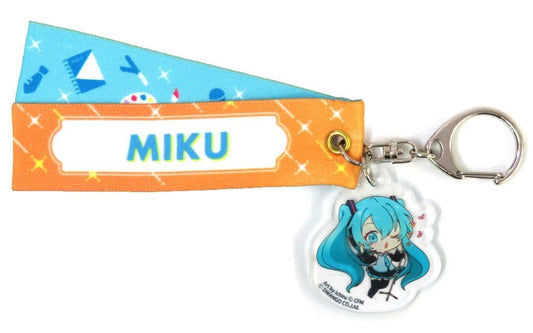 Hatsune Miku Trading Ribbon Charm - "Hatsune Miku Ribbon Orange" Keychain Charm (Pre-owned)
