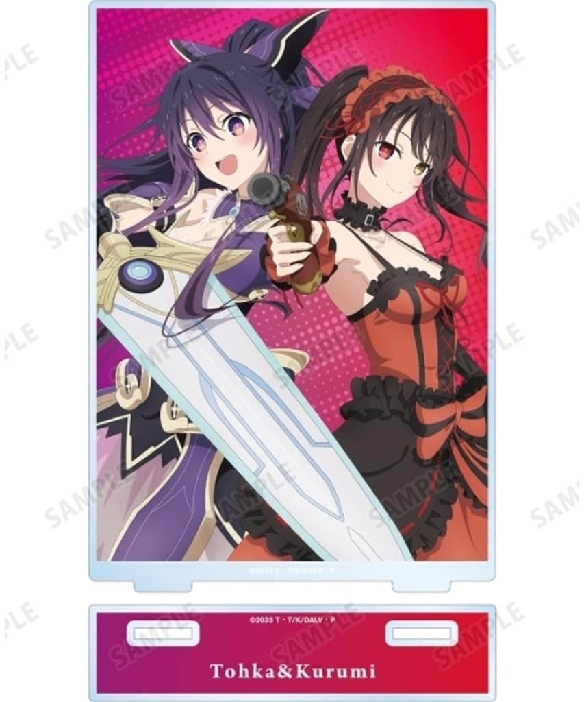 Togami Tohka & Kurumi Tokisaki Calendar Illustration BIG Acrylic Stand - Date A