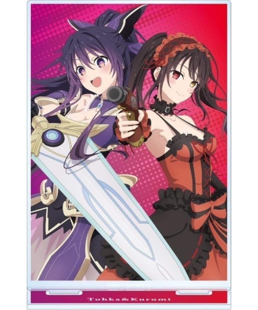 Togami Tohka & Kurumi Tokisaki Calendar Illustration BIG Acrylic Stand - Date A
