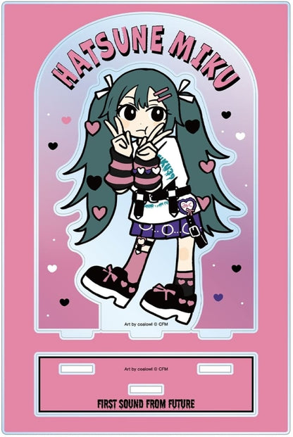 Hatsune Miku (Heart Deformed ver.) BIG Acrylic Stand ver.B — Art by coalowl — Alma Bianca — 19.1×12.7cm