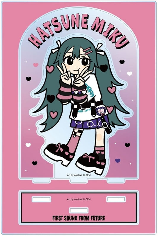 Hatsune Miku (Heart Deformed ver.) BIG Acrylic Stand ver.B — Art by coalowl — Alma Bianca — 19.1×12.7cm