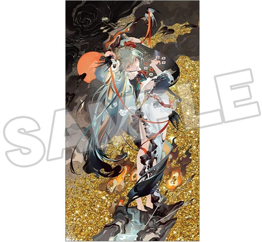 Hatsune Miku Sand-Filled Acrylic Block — "Ten Men Ambush" Ver. by Good Smile Company (Approx. 90×50mm, Pre-owned)