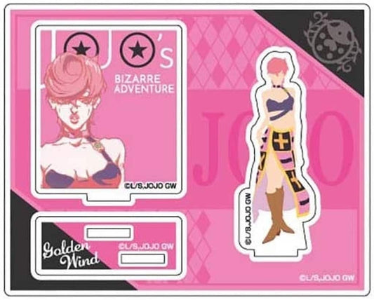 Trish Una Acrylic Stand - JoJo's Bizarre Adventure: Golden Wind - Colored Silhouette Acrylic Stand Collection - Approx. 100 x 125 x 3 mm (Pre-owned)
