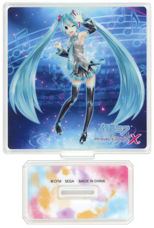 Hatsune Miku Acrylic Stand with Base - Hatsune Miku: Project DIVA 15th Ver. (EX) - SEGA Amusement Prize (Approx. 10cm)