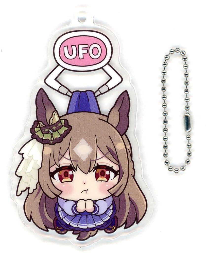 Satono Diamond (Winter Uniform) UFO Pinch Acrylic Keychain - Umamusume Pretty Derby (SEGA Prize, Approx. 9cm)