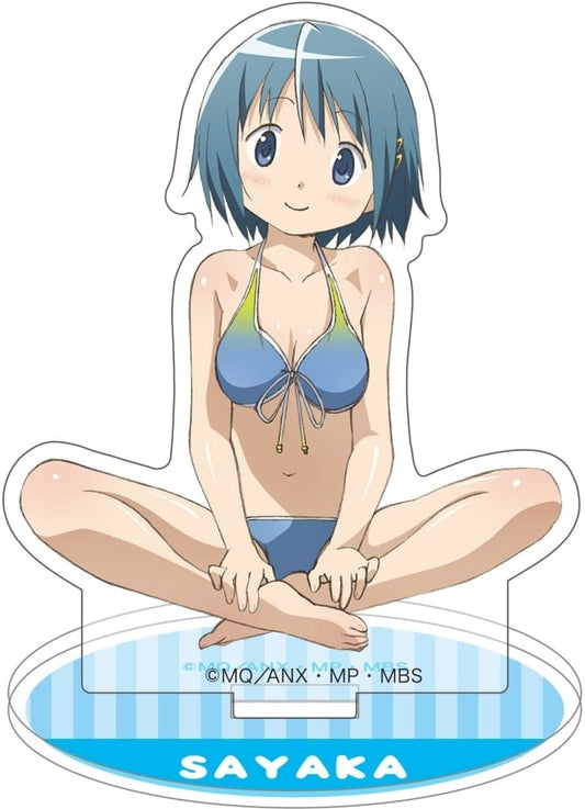 Sayaka Miki Swimsuit Acrylic Stand - Puella Magi Madoka Magica (Height Approx. 19 cm) Movic - Pre-owned