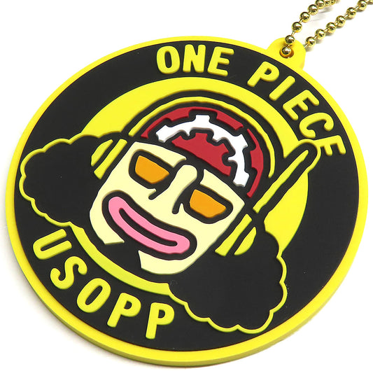 Usopp One Piece Rubber Ball Chain Keychain by K Company, Used Collectible Accessory