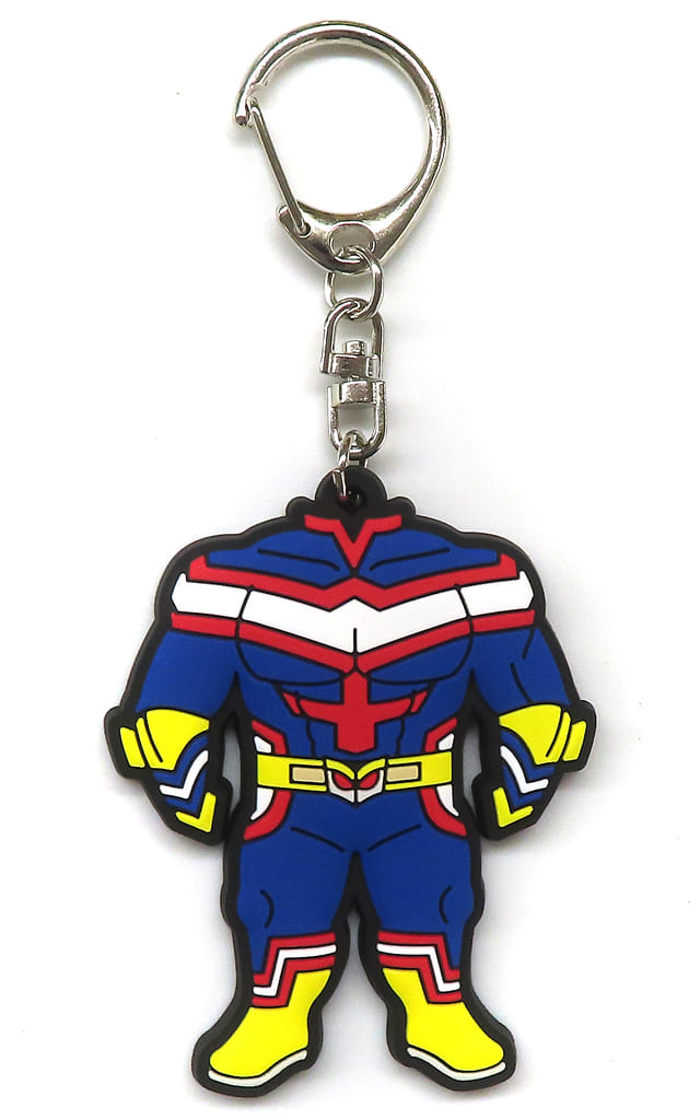 All Might Rubber Keychain Collection from My Hero Academia: You're Next Movie Theater Goods by Toho, Approx. 4.3 x 11 cm