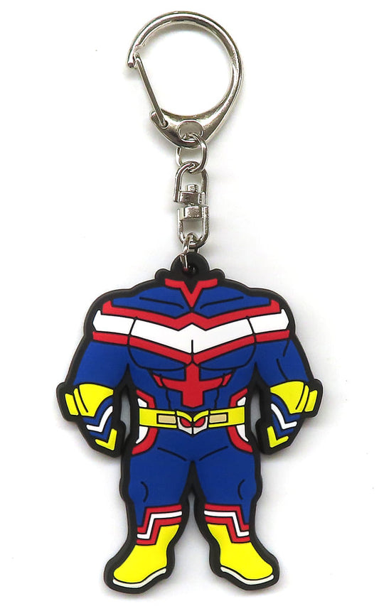 All Might Rubber Keychain Collection from My Hero Academia: You're Next Movie Theater Goods by Toho, Approx. 4.3 x 11 cm