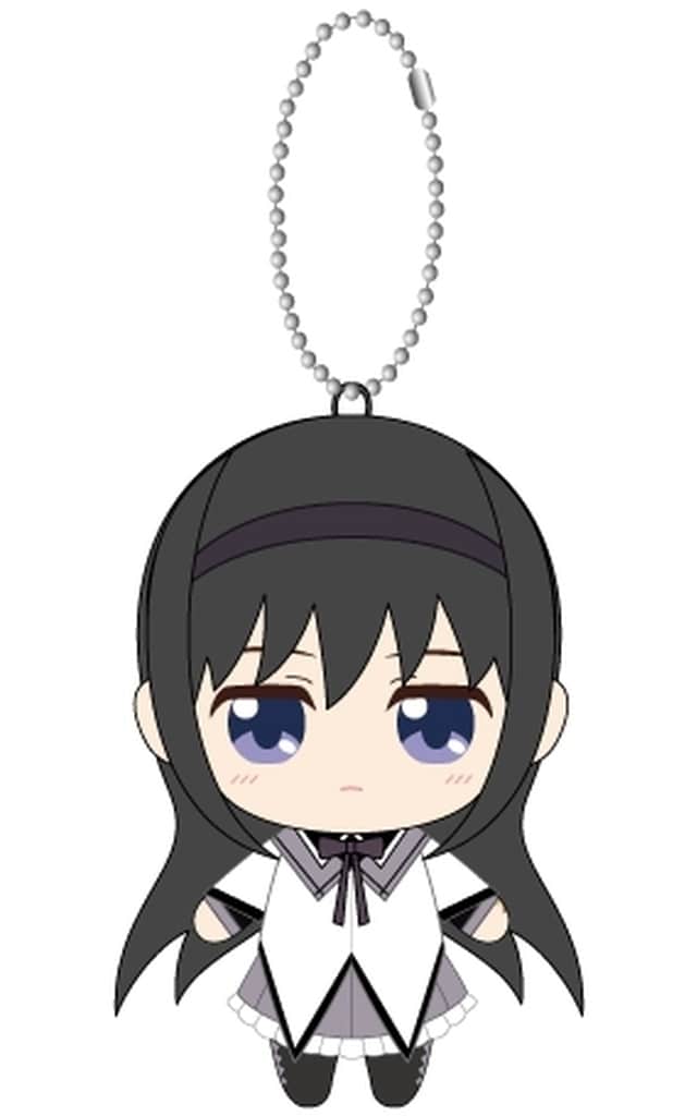 Homura Akemi Chibi Plush Mascot - Puella Magi Madoka Magica - Bandai Namco Nui - Approx. 120 mm (Pre-owned)