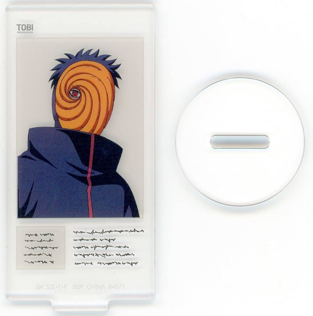 Tobi Acrylic Stand H Prize - Naruto Shippuden Ichiban Kuji (Length Approx. 8 cm) BANDAI SPIRITS