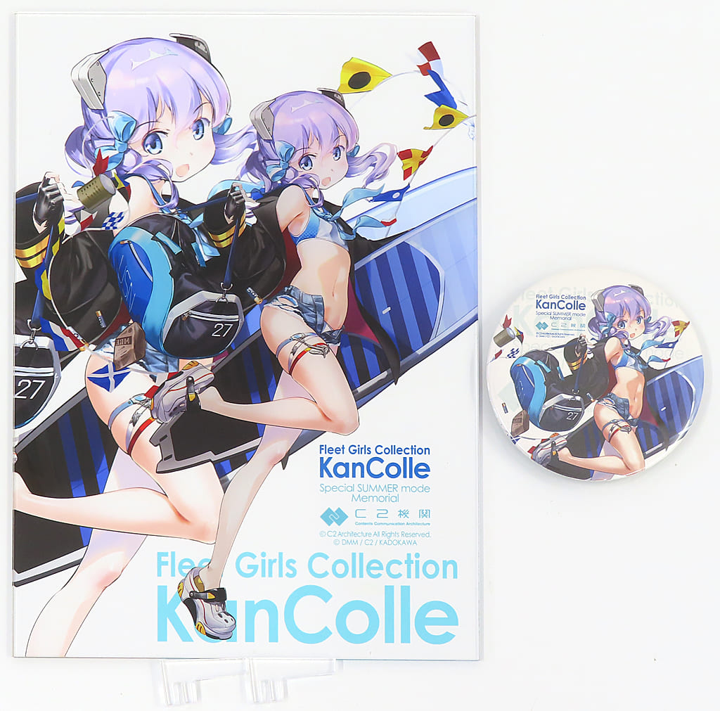 Langley Swimsuit Mode Acrylic Board & Badge Set - Kantai Collection