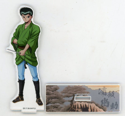 Yusuke Urameshi Acrylic Stand - DMM Scratch! TV Anime Yu Yu Hakusho C-1 Prize (Approx. 125 mm, Pre-owned)