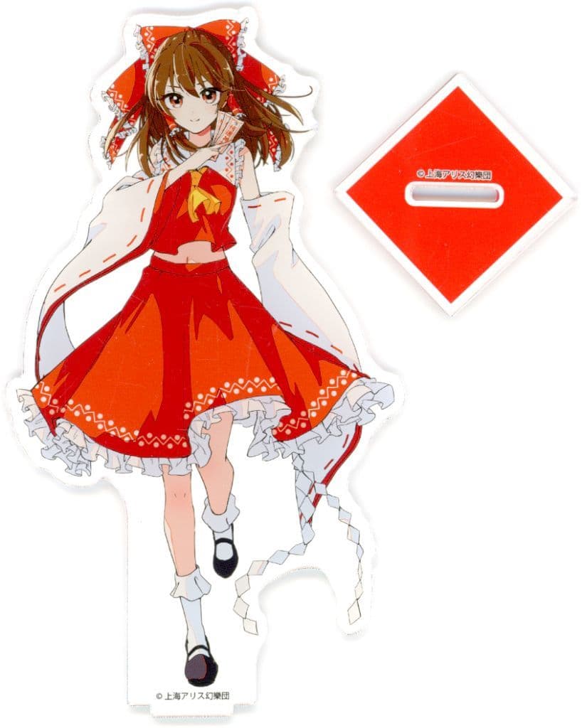 Reimu Hakurei Acrylic Stand Figure - Touhou Project - S.Y.M Brand - Pre-owned Acrylic Stand 10cm x 18cm (3.94in x 7.09in)
