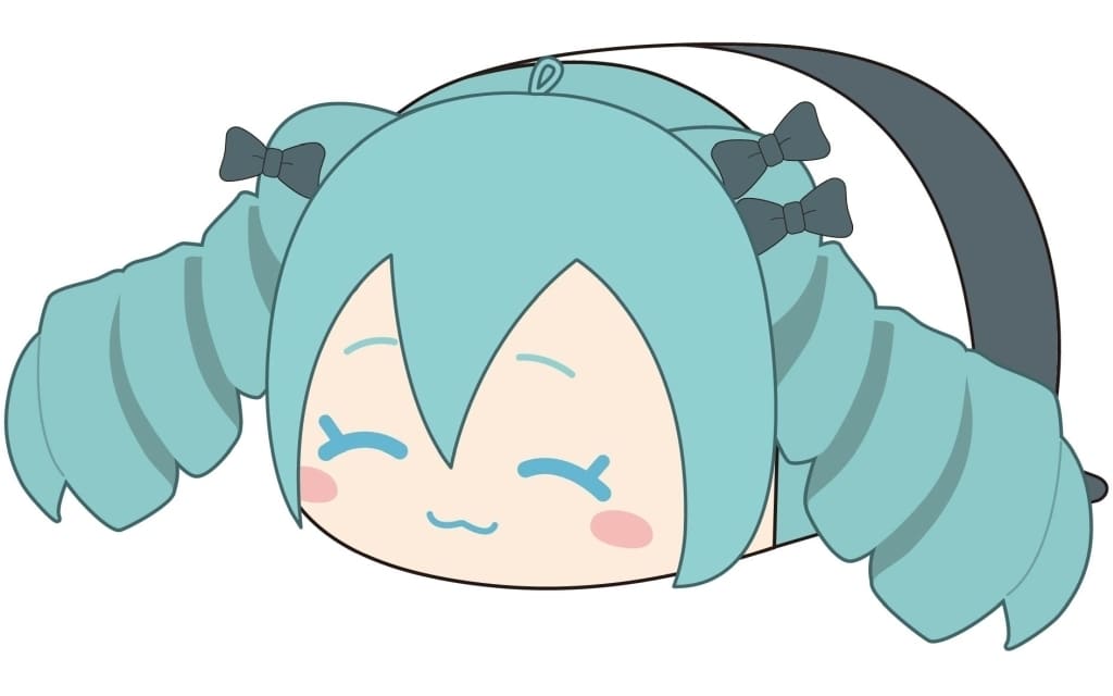 Hatsune Miku (Osumashi) PoteCoro Mascot 2 Keychain - Hatsune Miku x Cinnamoroll Collaboration by Max Limited (Pre-owned, ~5×6×9cm)
