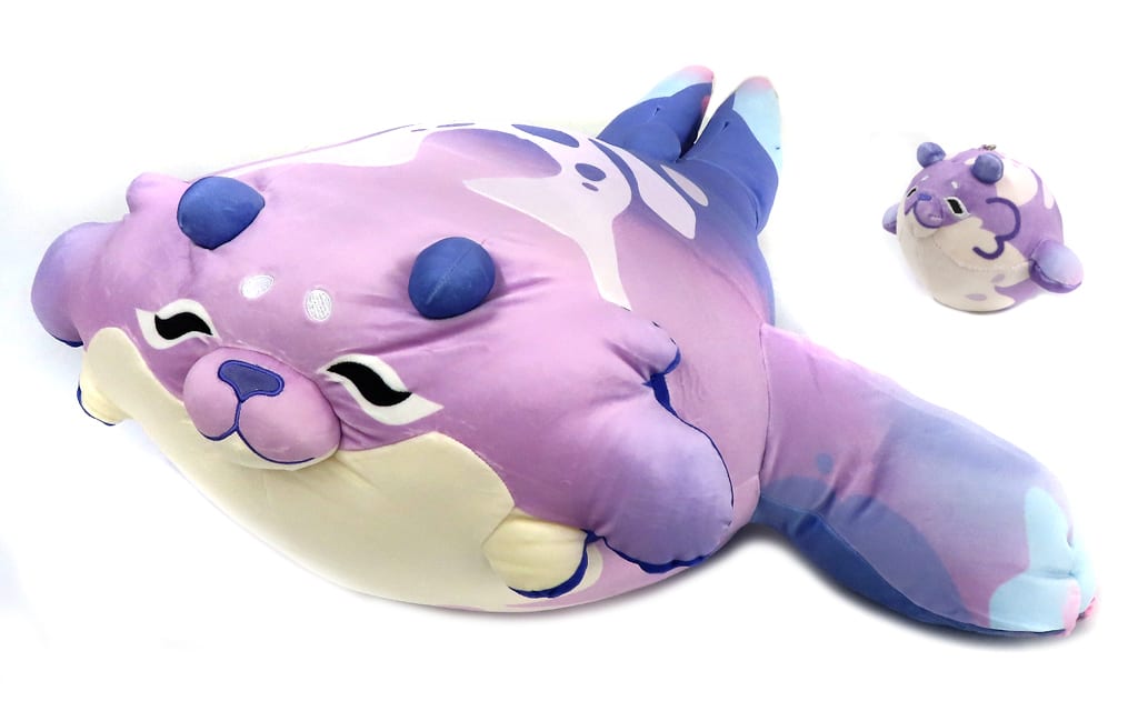Genshin Uuubudou Purple BIG Plush Pillow & Charm Set