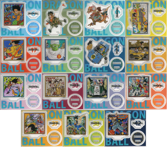 Dragon Ball Acrylic Figure Collection Vol.1 — Complete 15-Piece Set (J-Hero Summer Festival 2024 Goods, Shueisha)