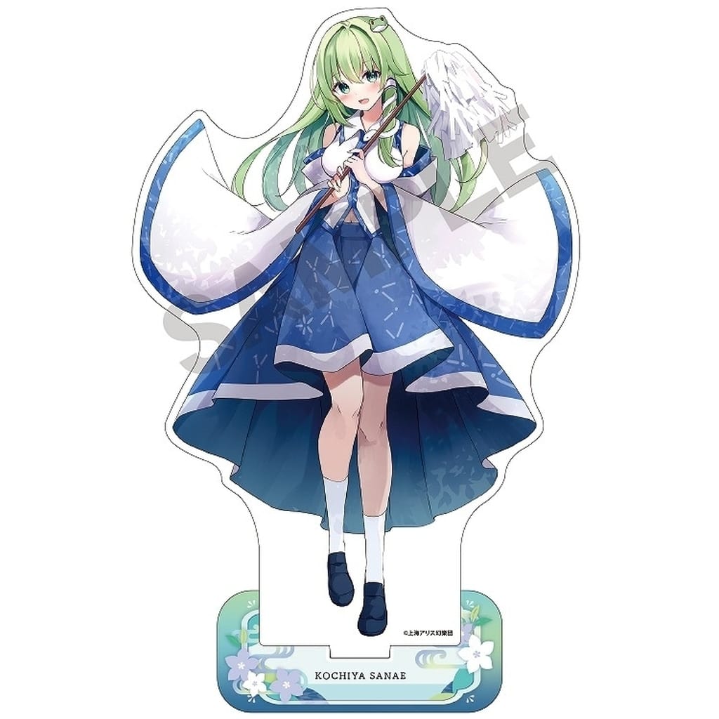 Sanae Kochiya (Nagoshi no Harae) Acrylic Stand - Touhou Project - Crux - Pre-owned, Approx. 11 cm x 11 cm
