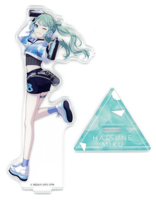 Hatsune Miku (Street no Sekai) Acrylic Stand Vol.20 - Movic - Project SEKAI: Colorful Stage! feat. Hatsune Miku - 15.4cm (Used)