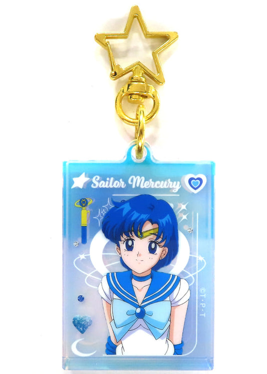 Ami Mizuno / Sailor Mercury Aurora Acrylic Keychain - Sailor Moon Lawson Exclusive - Approx. 60 x 40 mm - Toei Animation (Pre-owned)