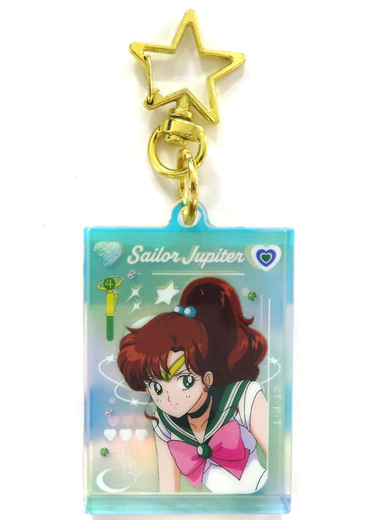 Sailor Jupiter Aurora Acrylic Keychain - Sailor Moon Lawson Exclusive (Approx. 60 x 40 mm) - Toei Animation