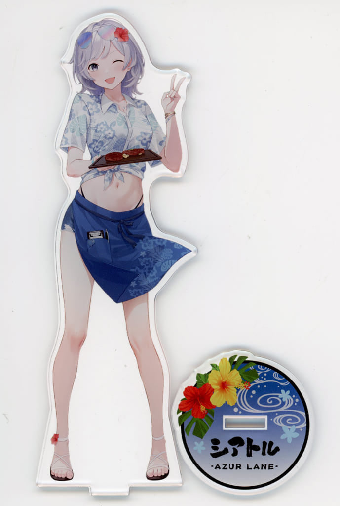 Azur Lane: Azutabi in Okinawa Acrylic Stand, Approx. 180 mm, Pre-owned, Legs