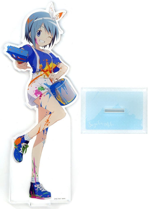 Sayaka Miki Extra-Large Acrylic Stand Paint Play ver. - Puella Magi Madoka Magica - Approx. 305 x 115 mm (Pre-owned) (Maker: Curtain Soul)