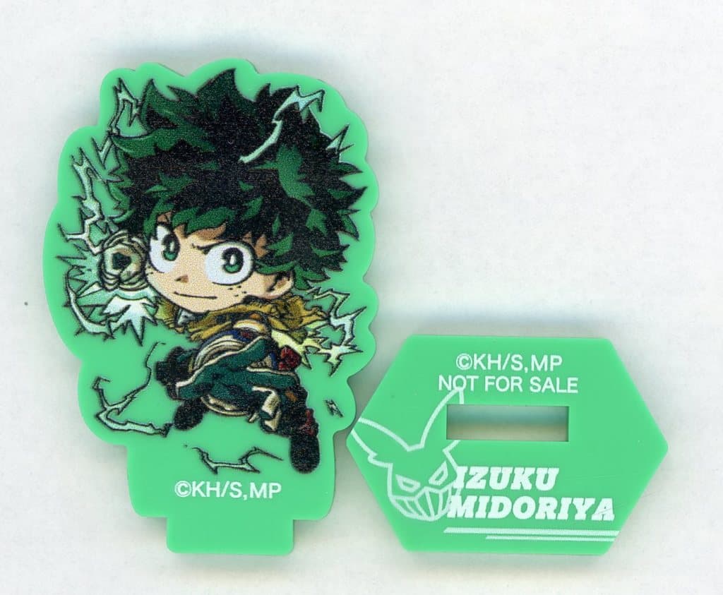 Izuku Midoriya Rubber Stand from My Hero Academia: You're Next x Kura Sushi Collaboration, Approx. 4 cm