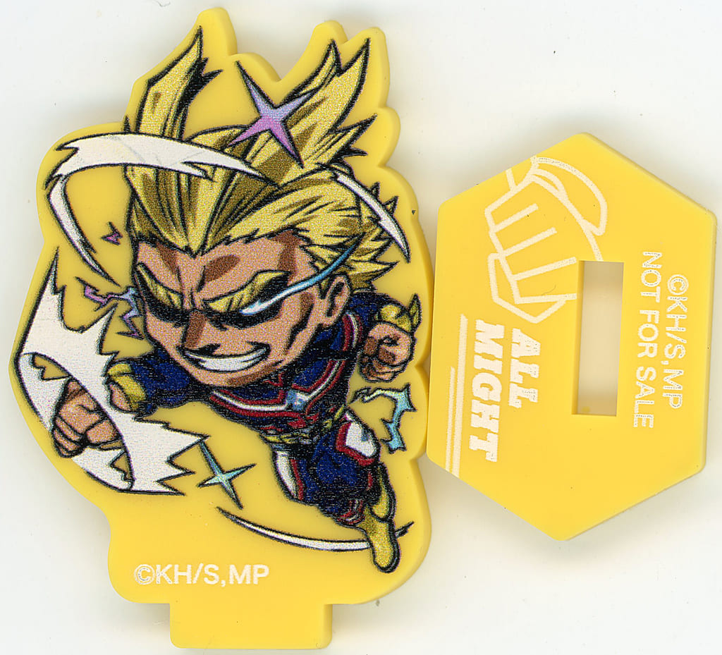 All Might My Hero Academia: You're Next Rubber Stand Kura Sushi Bikkura-Pon! Promotional Item, Approx. 4 cm