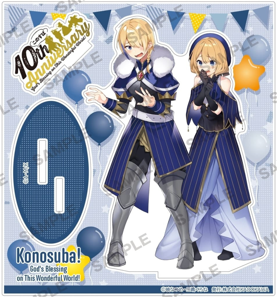 KonoSuba Claire & Rain 10th Anniversary Acrylic Stand