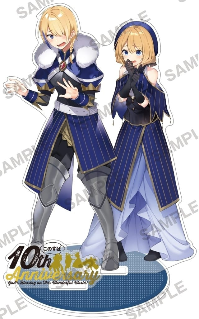 KonoSuba Claire & Rain 10th Anniversary Acrylic Stand