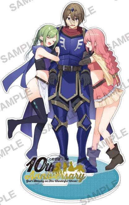 KonoSuba 10th Anniversary Mitsurugi, Cremea & Fio Acrylic Stand