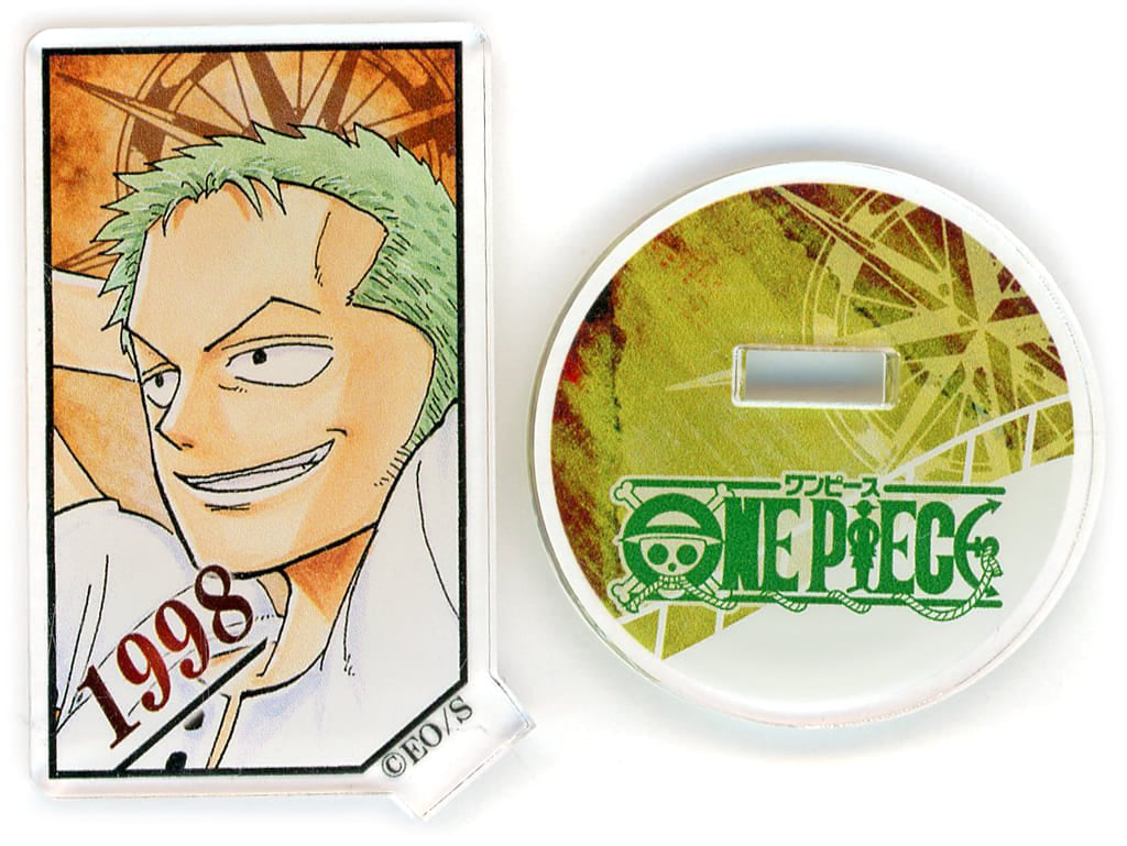 Roronoa Zoro Acrylic Stand - One Piece Acrylic Character Collection “ZORO” Vol.2 (1998) - Height Approx. 54 mm - Pre-owned
