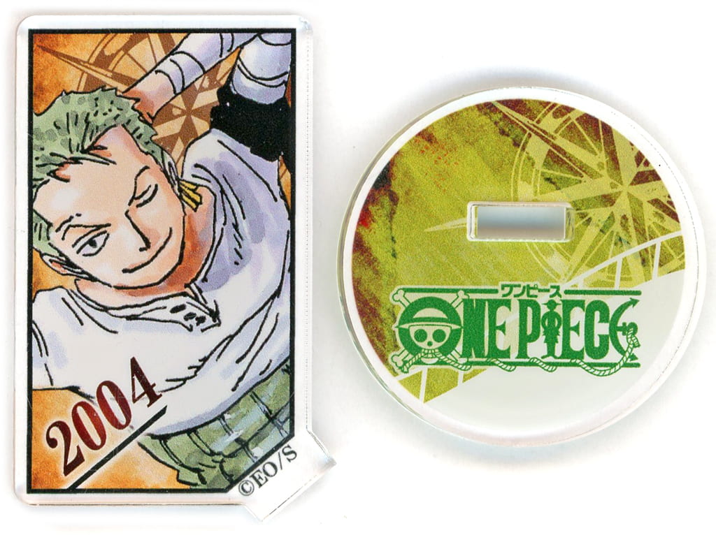 Roronoa Zoro Acrylic Character Stand - One Piece Acrylic Characolle “ZORO” Vol.2 (Pre-owned, Height Approx. 54 mm, Shueisha)