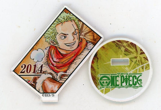 Roronoa Zoro Acrylic Character Collection “ZORO” 2014 Acrylic Stand - Shueisha - Height Approx. 54 mm (Pre-owned)