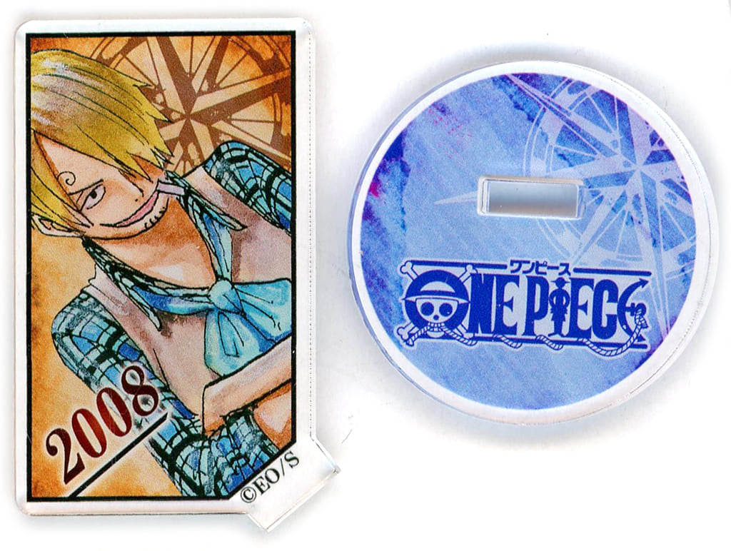 Sanji Acrylic Character Stand - One Piece Acrylic Char Collection SANJI (2008) - Shueisha Pre-owned, Height Approx. 54 mm