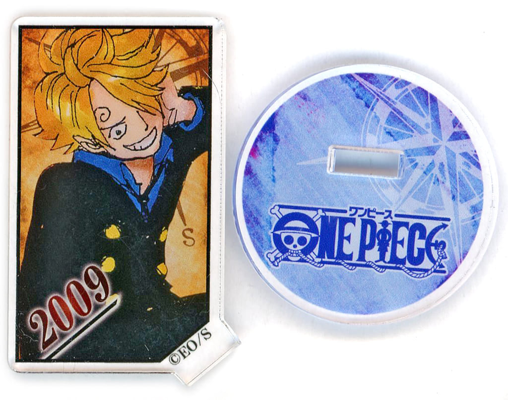 Sanji Acrylic Character Collection Stand - One Piece (2009, Pre-owned, Height Approx. 54 mm, Shueisha)
