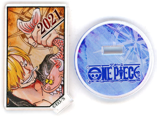 Sanji Acrylic Character Collection Stand (2021) - One Piece - Shueisha - Height Approx. 54 mm - Pre-owned