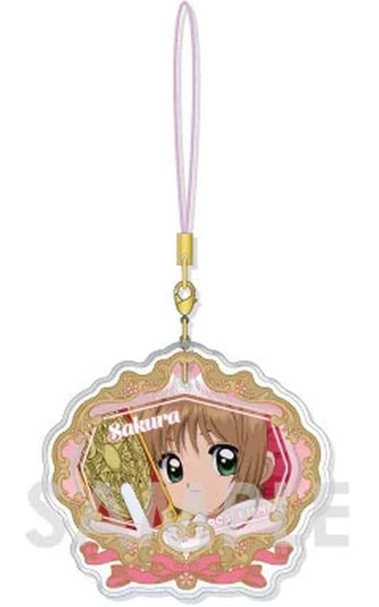 Sakura Kinomoto (A) Dress-Up Clear Charm Keychain - Cardcaptor Sakura - Sol International - Approx. 65 mm - Pre-owned