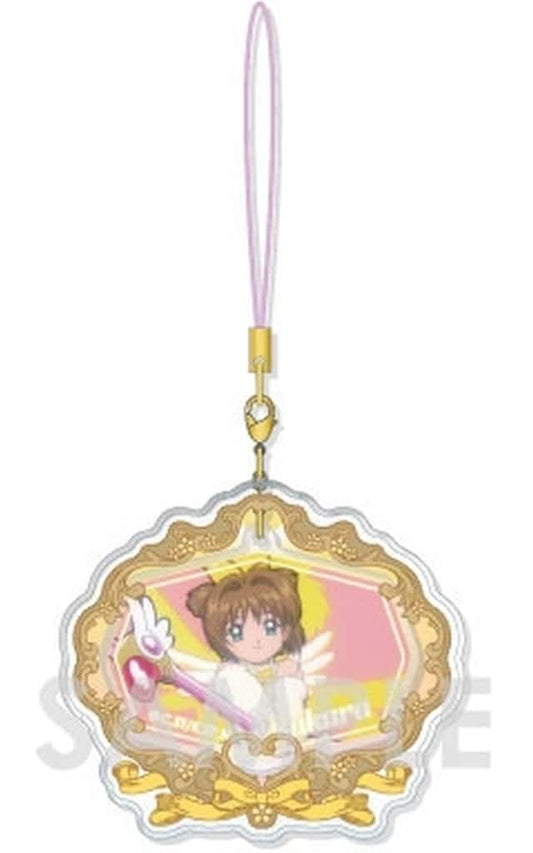 Sakura Kinomoto (B) Acrylic Dress-Up Clear Charm Keychain - Cardcaptor Sakura - Sol International - Approx. 65 mm (Pre-owned)