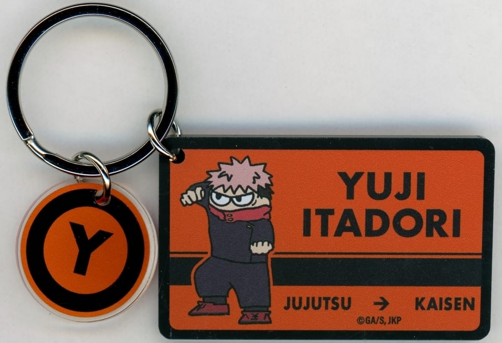 Yuji Itadori (Shibuya Incident) 2-Piece Rubber-Coated Acrylic Keychain - Jujutsu Kaisen PLAZA in Loft (Approx. 5.8 cm)