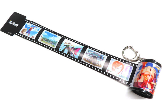 One Piece Emotions Exhibition Famous Scene Film Keychain A - Movic - Film Frame Keychain (Height Approx. 5 cm, Pre-owned)