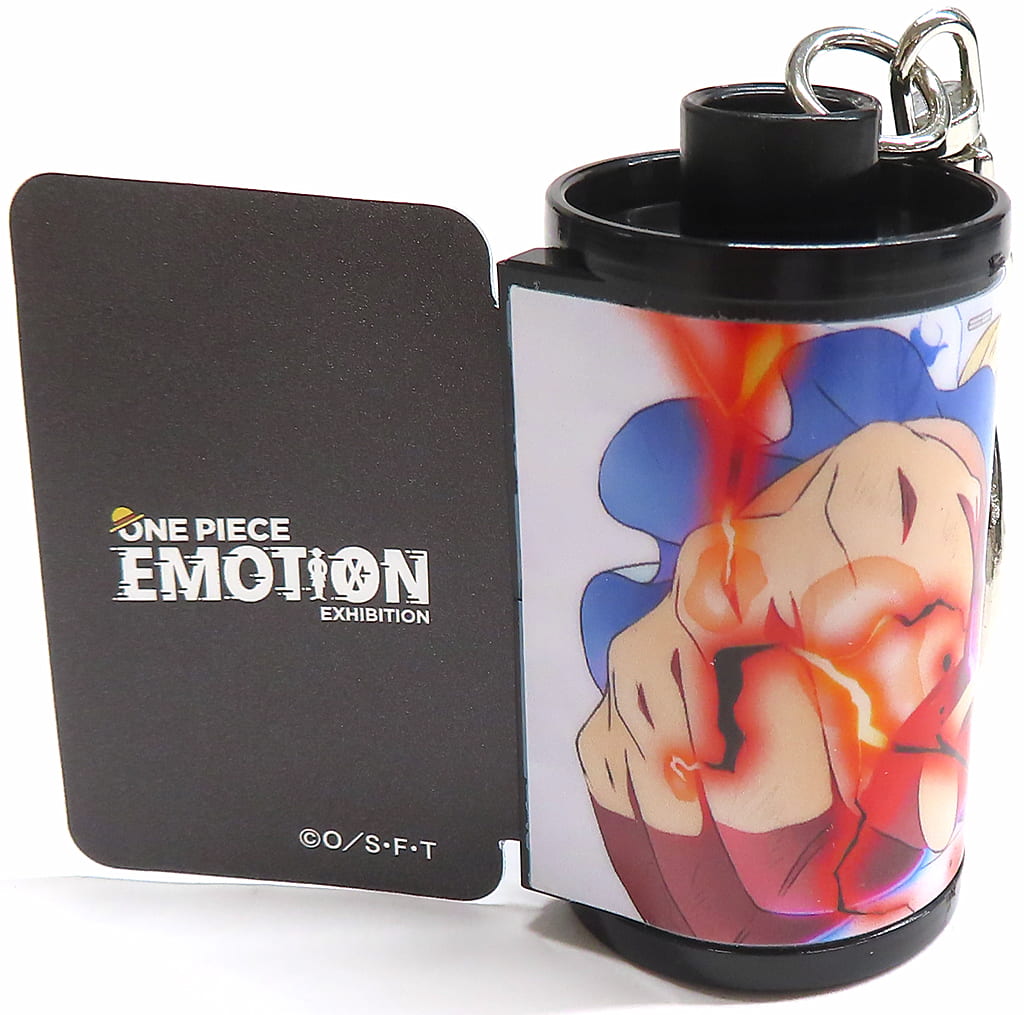 One Piece Emotions Exhibition Famous Scene Film Keychain A - Movic - Film Frame Keychain (Height Approx. 5 cm, Pre-owned)