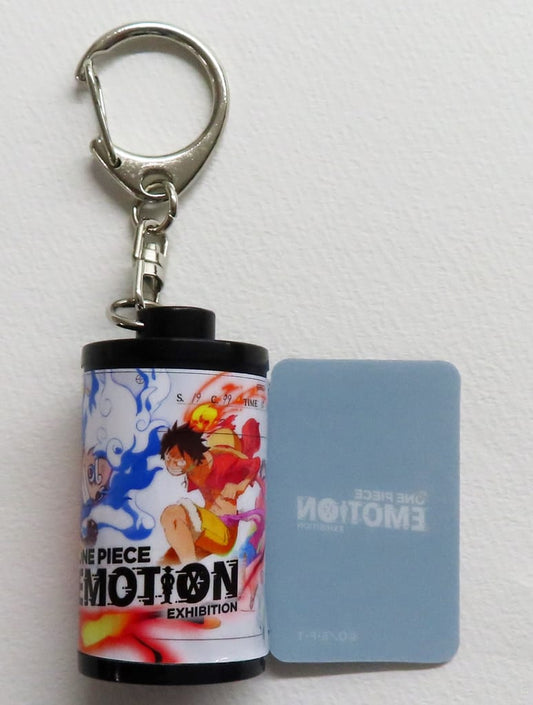 One Piece Movie Exhibition Scene Film Keychain C (Movic) - Film Strip Keyholder, Height Approx. 5 cm - Pre-owned
