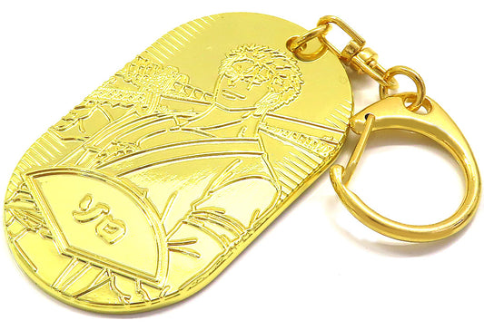 Roronoa Zoro One Piece EMOTION Wano Koban-Shaped Keychain - Movic - Approx. 3.5 x 6 cm (Pre-owned)